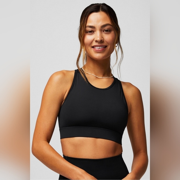 Fabletics Trinity High Impact Sports Bra, Color Black, Size XS - Picture 1 of 14